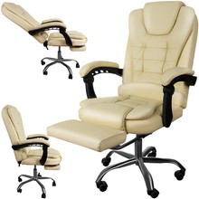 Bürostuhl mit Fußstütze - beige Malatec 23287