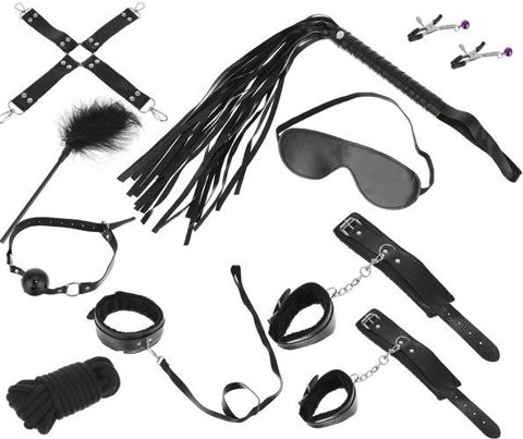 Erotische Accessoires - Set - Schwarz