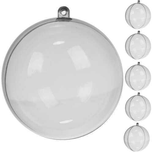 Transparente Kugeln 10 cm – 5er-Set Ruhhy 22276