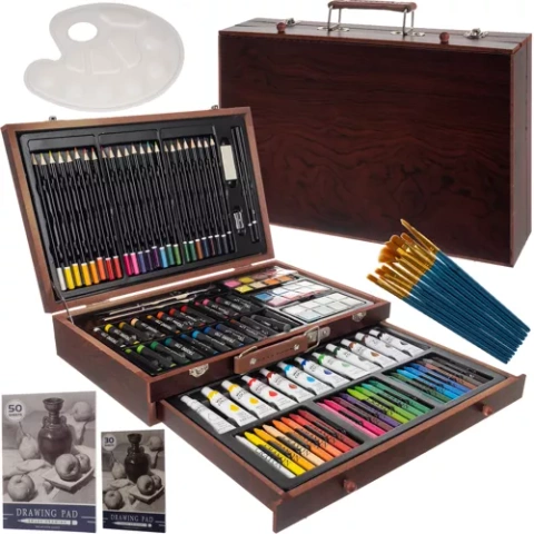 Painting set in a suitcase - 129pcs Maaleo 21644