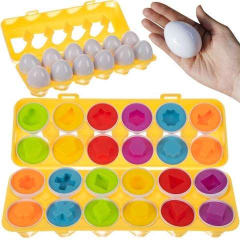 Puzzle - Eier, Set mit 12 Teilen. 22674