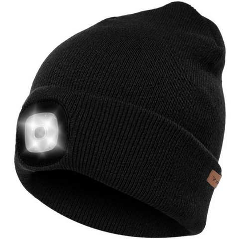 Winter hat with flashlight - black Trizand 22663