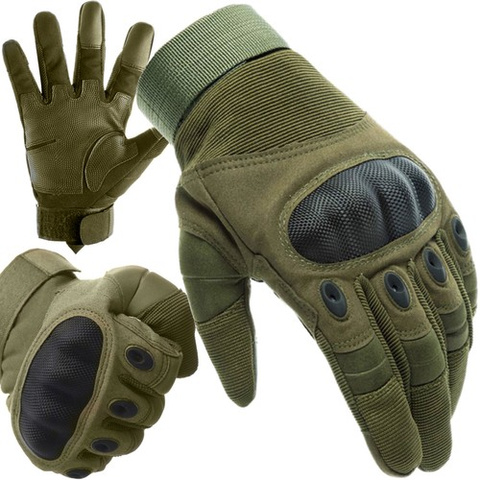 XL-khakifarbene taktische Handschuhe Trizand 21772