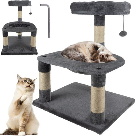 Cat tree 71cm gray Purlov 21711