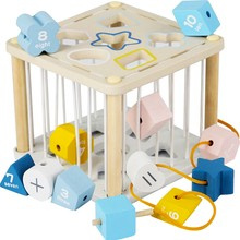 Sorter - wooden sensory cube 22885