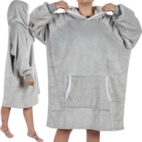 XXL sweatshirt - gray blanket Ruhhy 24402