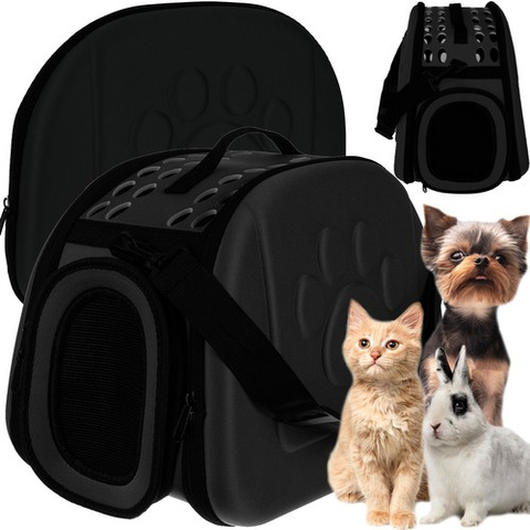 Tragetasche - Tasche für Hund/Katze - schwarz