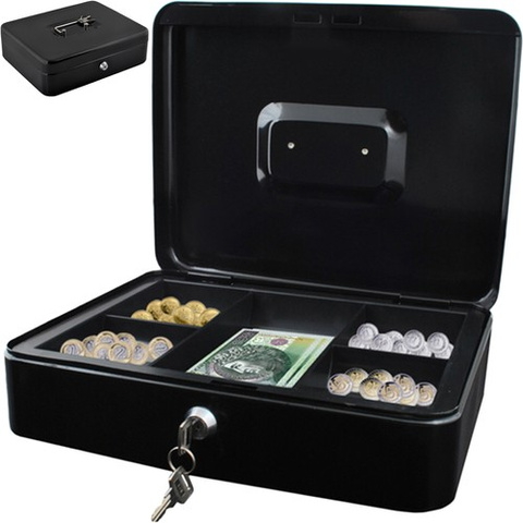 Large black cash box