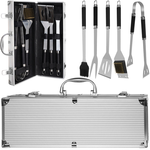 Barbecue tools - set of 5 accessories + case