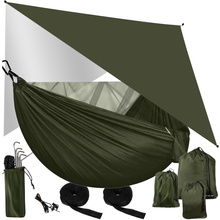 Tourist hammock with tarp and mosquito net 260x140 cm