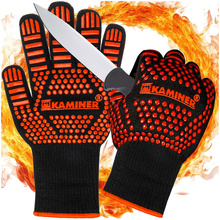 Heat-resistant grill gloves 25416