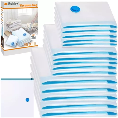 Vacuum bag set 15 pcs Ruhhy 22129