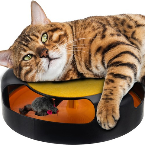 Cat toy - wheel with mouse