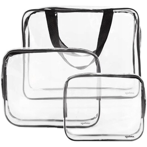 Transparente Kosmetiktasche 3in1 Soulima 21448