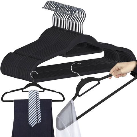 Clothes hanger 20pcs - black Ruhhy 22536