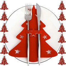 Cutlery case - Christmas trees 12 pcs. Ruhhy 22304